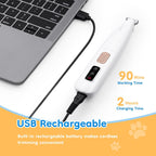 Low-Noise LED Clippers for Dogs & Cats | Tangle-Free Hygiene Trimming Thevault9store