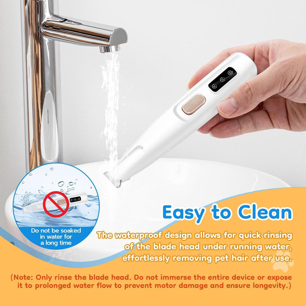 Low-Noise LED Clippers for Dogs & Cats | Tangle-Free Hygiene Trimming Thevault9store
