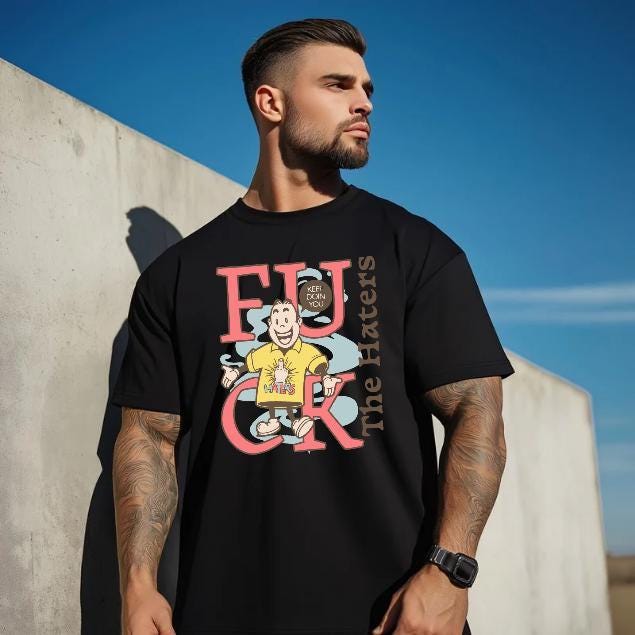 F*ck The Haters T-Shirt for Men - Motivational Fitness Shirt, Bodybuilding & Weightlifting Gym Tee, Exercise Gift Etsy