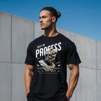 Trust the Process T-Shirt for Men - Motivational Fitness Shirt, Bodybuilding & Weightlifting Gym Tee, Exercise Gift