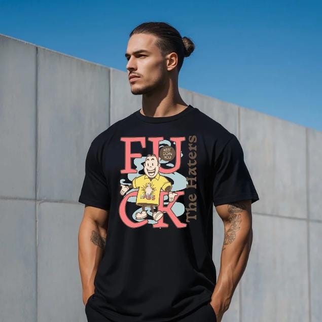 F*ck The Haters T-Shirt for Men - Motivational Fitness Shirt, Bodybuilding & Weightlifting Gym Tee, Exercise Gift Etsy